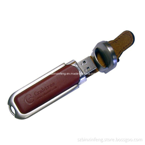 Popular Leather USB Flash Drive/ Leather USB Stick